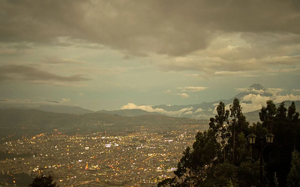 Vista panorámica de Ambato desde Centromesa